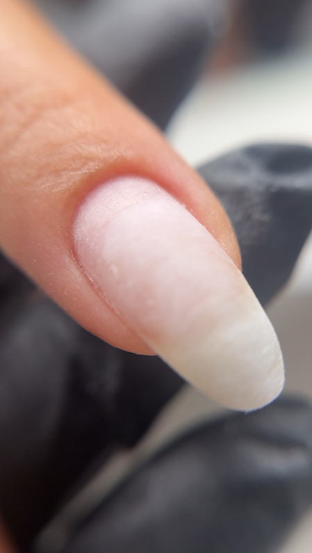 Russian manicure nail preparation process close-up at Nail Boss Studio Tampa