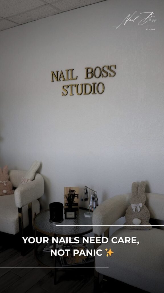 Interior of Nail Boss Studio Tampa offering russian manicure in Tampa with calm care.