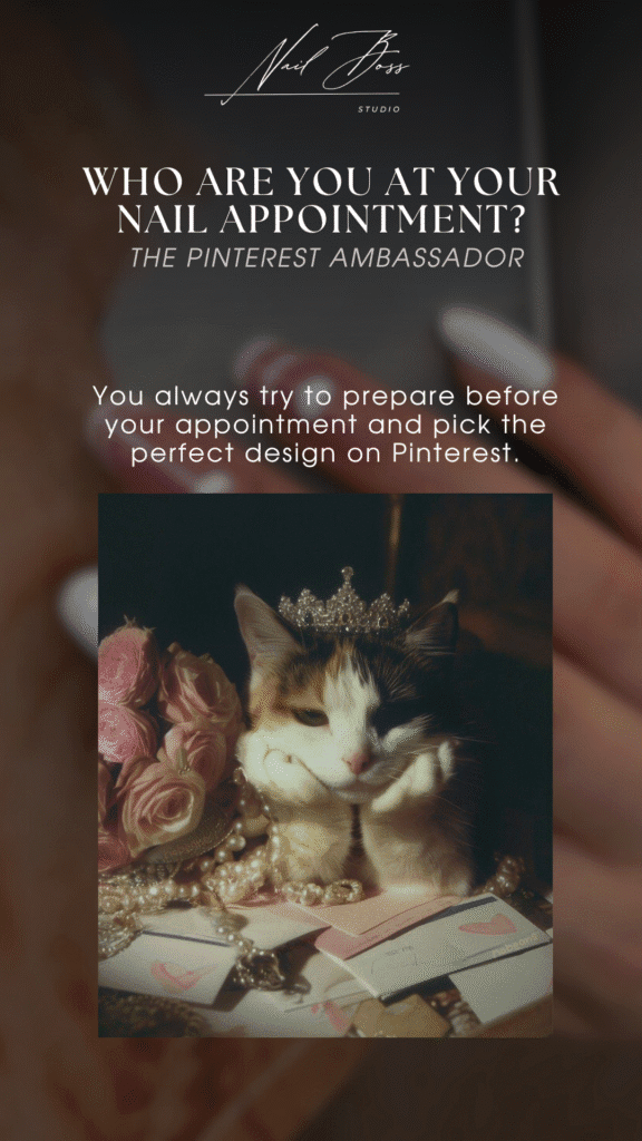 Funny Pinterest-inspired image for russian manicure near me in Tampa, Florida.