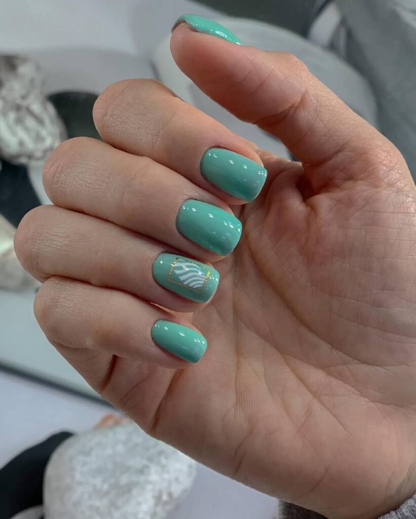 Natural glossy nails created with builder gel Tampa technique in Tampa, Florida.