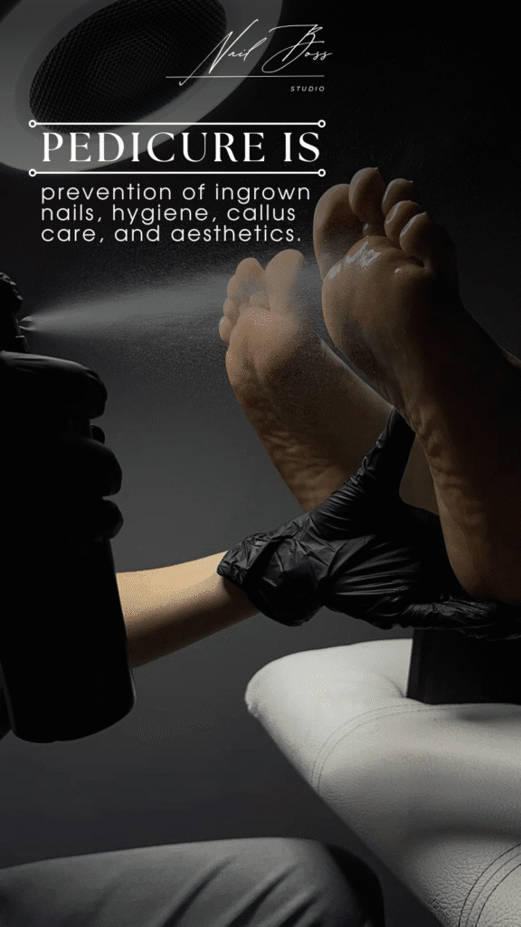 Professional dry pedicure service for foot health at a pedicure near me in Tampa, Florida.