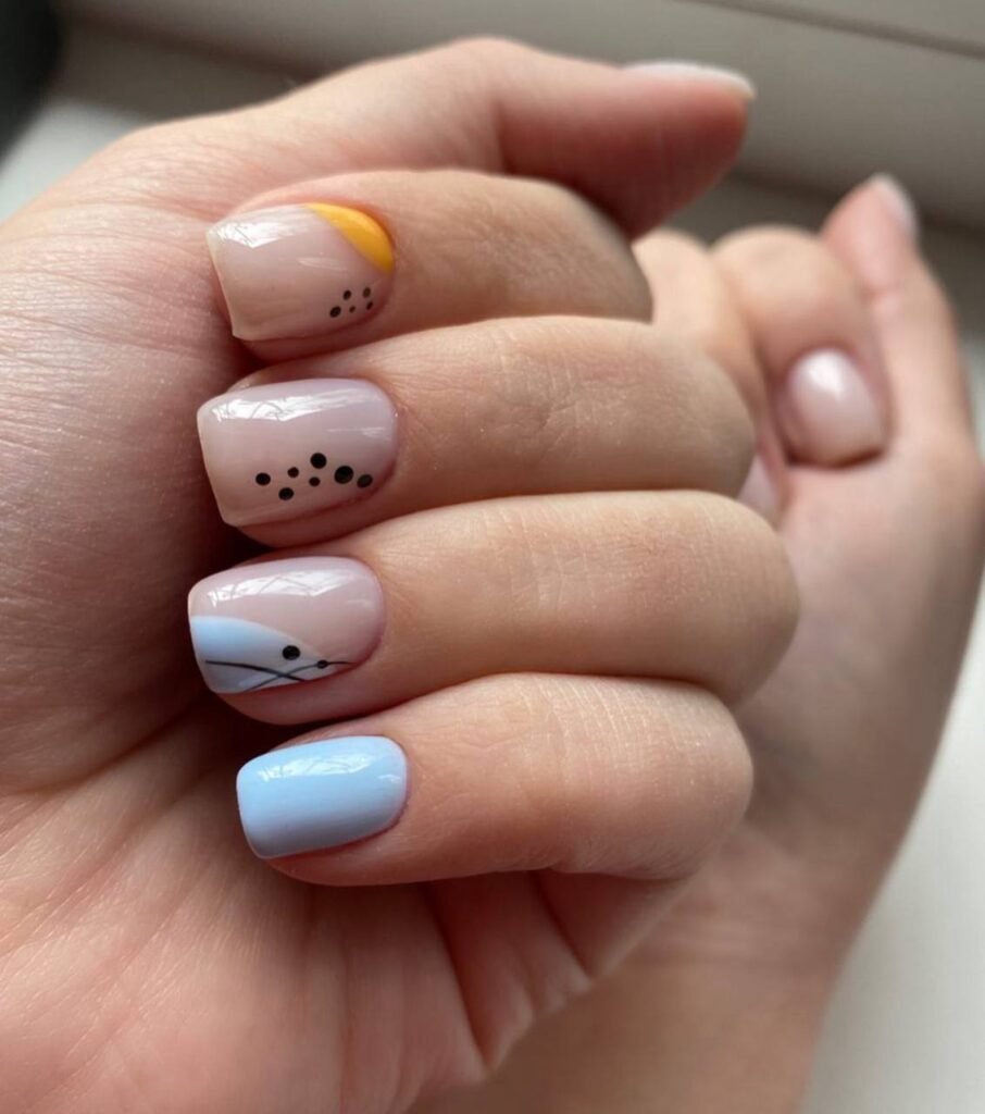 Clean pastel nails created with russian manicures Tampa in Tampa, Florida