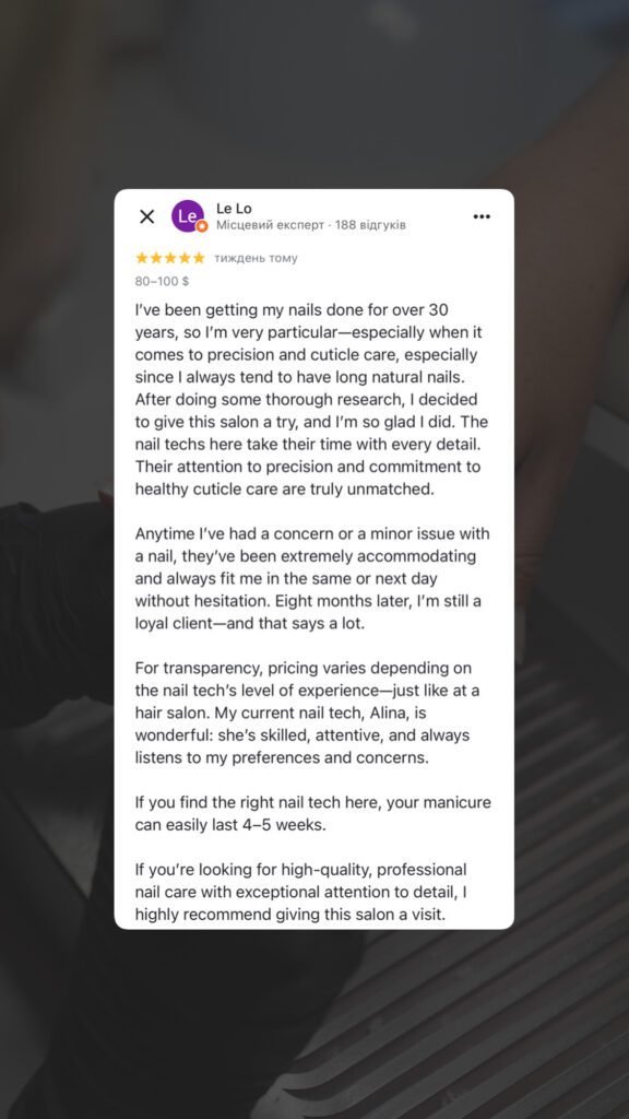russian nail salon near me in Tampa doing precise manicure work