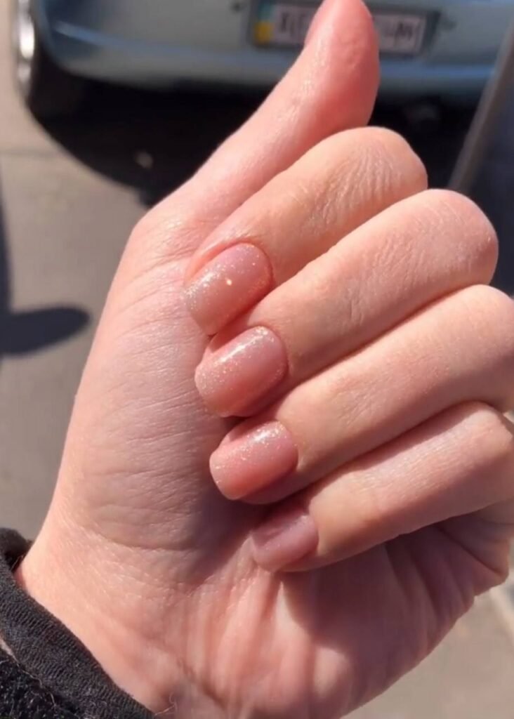 Soft nude russian nails Tampa created at Nail Boss Studio in Tampa, Florida