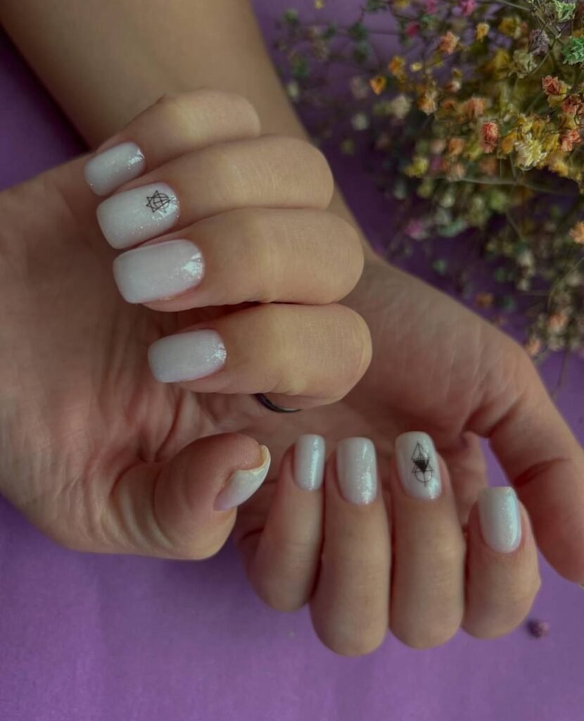 Russian nails with clean manicure finish in Tampa Florida