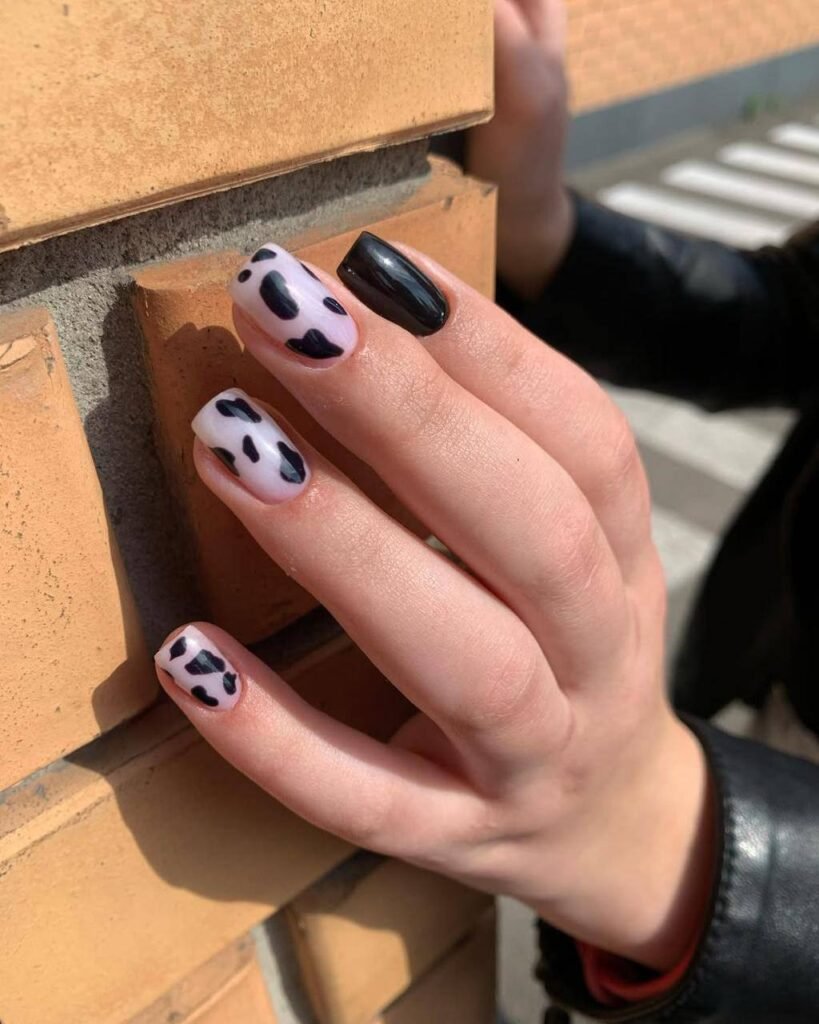 Soft long nails with modern design created at a russian nails tampa studio in Tampa, Florida.