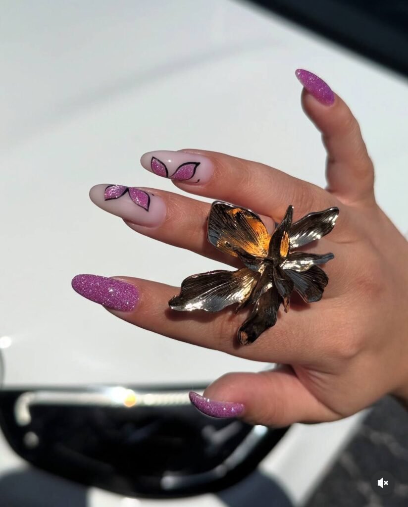 Russian nails with clean cuticle work and refined shape at Nail Boss Studio in Tampa.