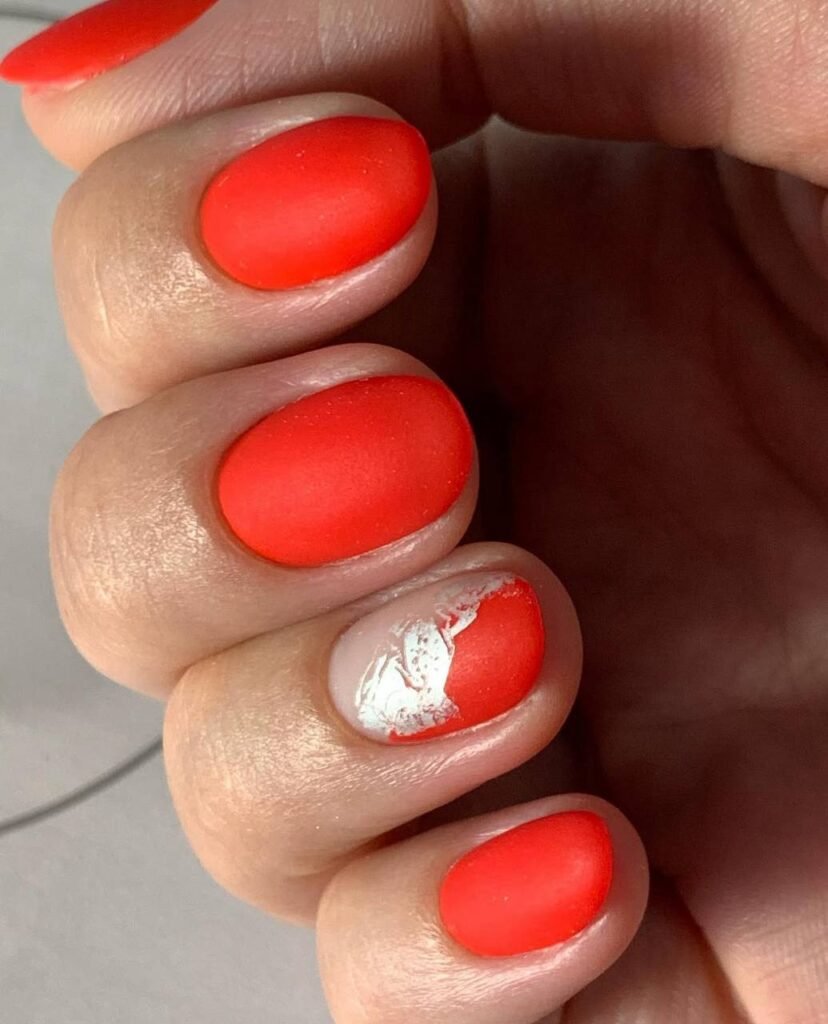 Close-up of russian nails with healthy cuticles after daily oil care in Tampa, Florida