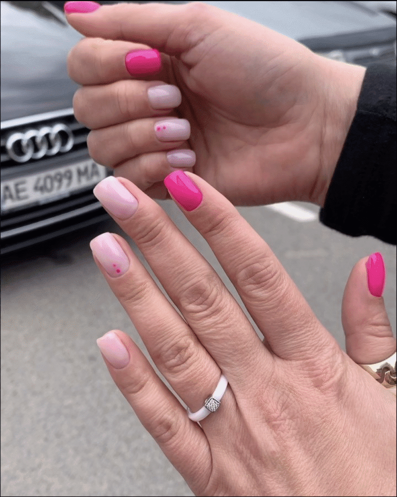 Russian nails Tampa with clean cuticles and glossy finish at Nail Boss Studio Tampa, Florida.