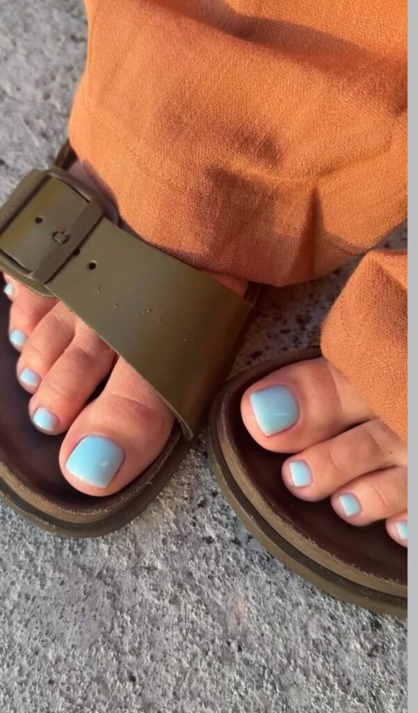 Clean summer toes after a professional dry pedicure Tampa at Nail Boss Studio