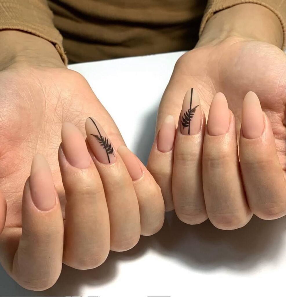 Soft nude european manicure near me with clean cuticles in Tampa Florida