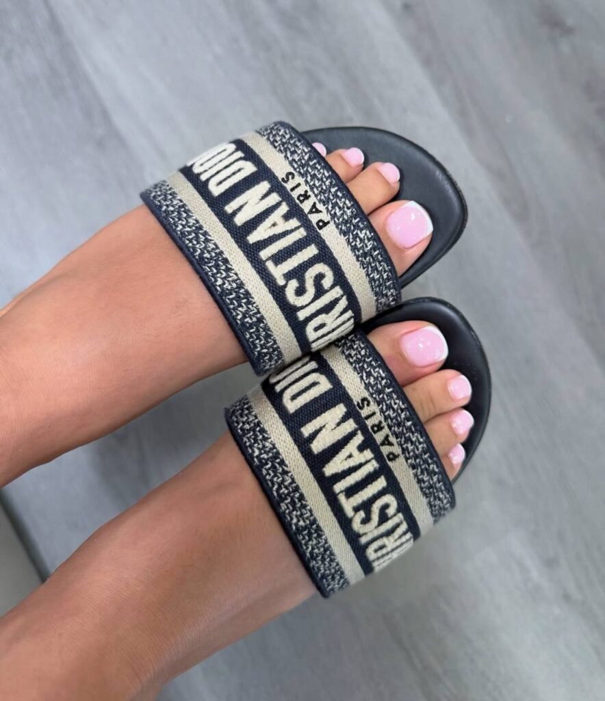 Soft pink gel pedicure Tampa on natural nails at Nail Boss Studio in Tampa Florida