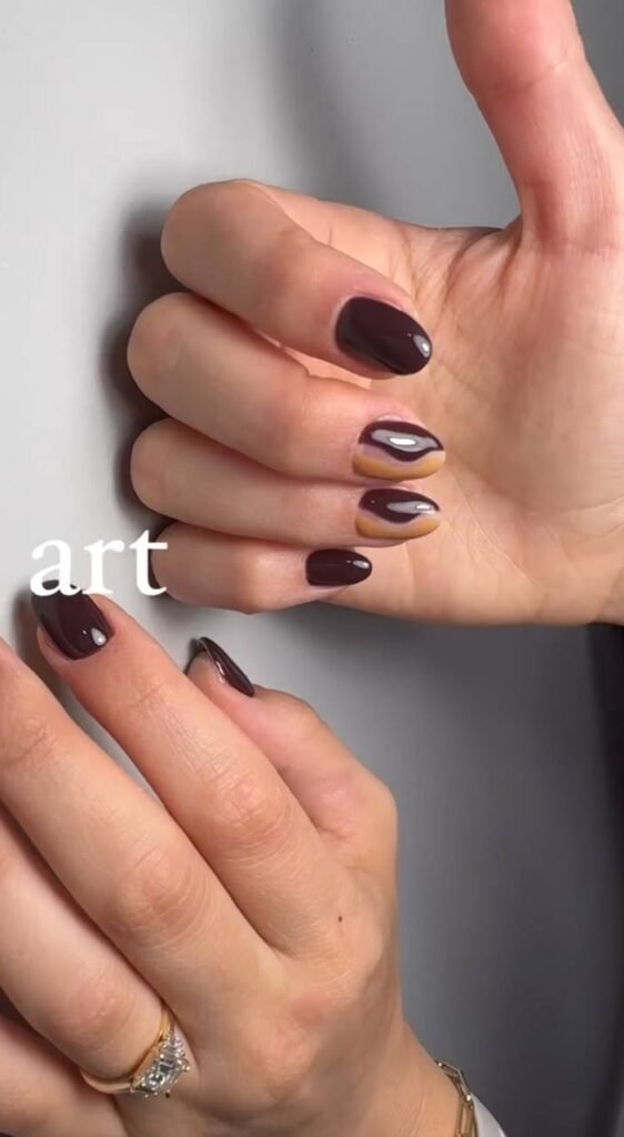 Elegant dry manicure result at russian manicure salon in Tampa, Florida