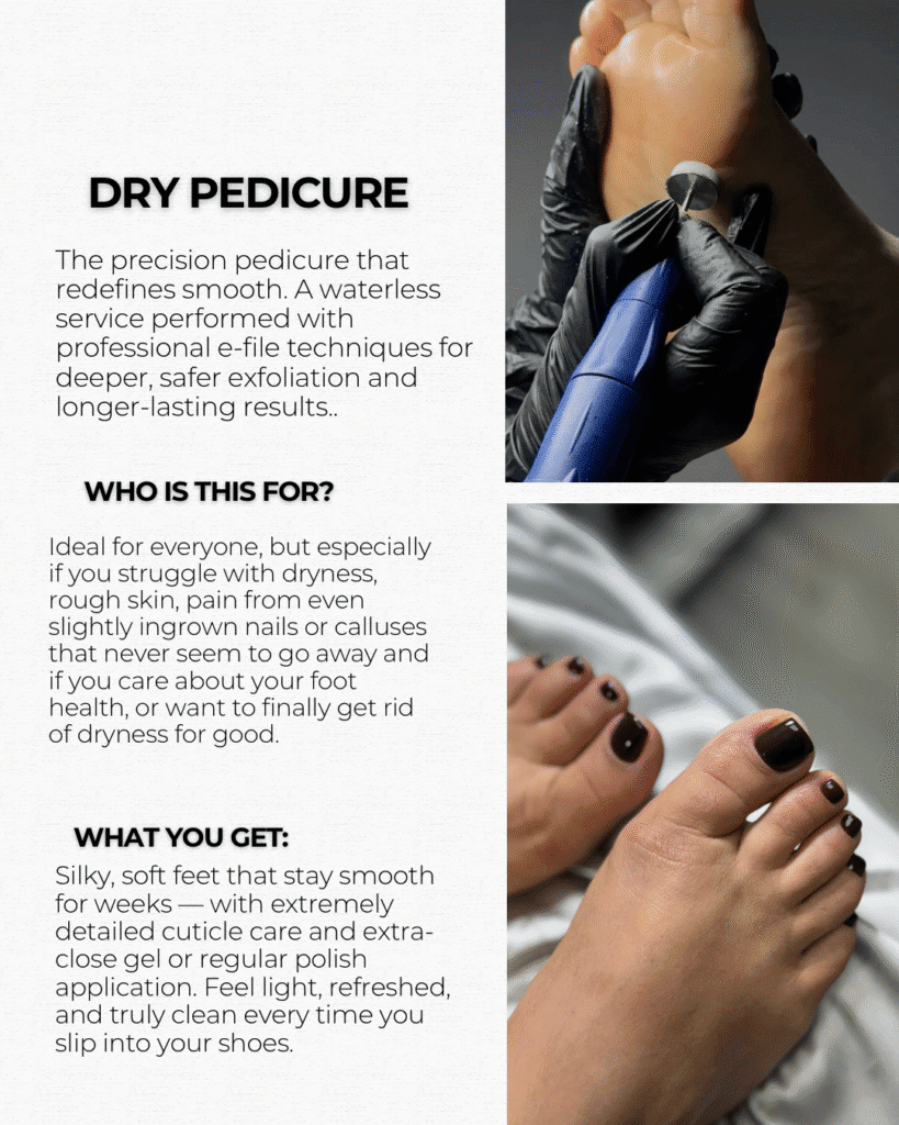 Smart pedicure treatment with professional dry technique in Tampa, Florida