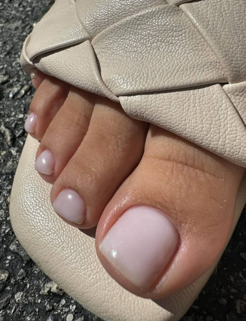 Soft natural pedicure result showing smart pedicure tampa finish in Tampa Florida