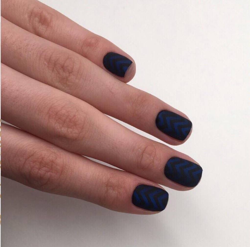 Builder gel Tampa manicure with deep structured finish at a Tampa nail studio