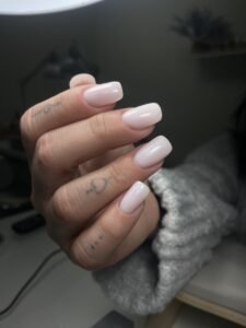 Elegant natural nails with russian manicure Tampa style at Nail Boss Studio in Florida.