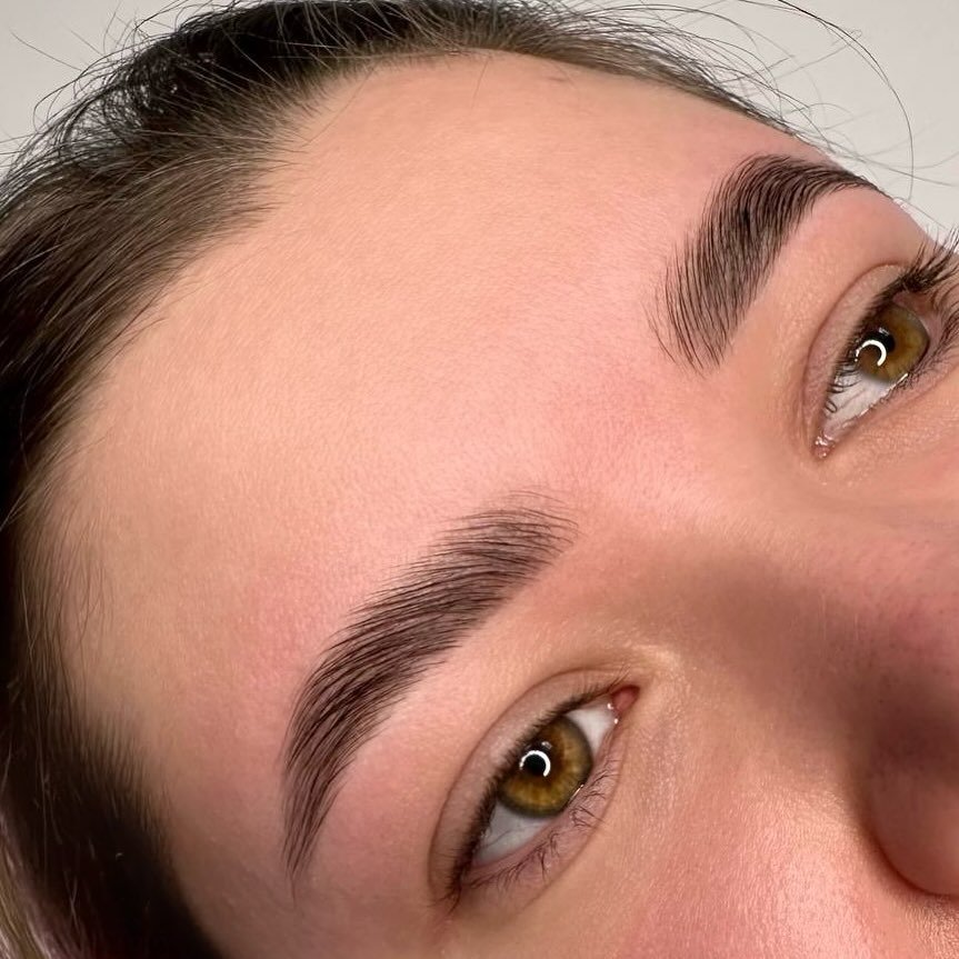Soft natural brow lamination results in Tampa