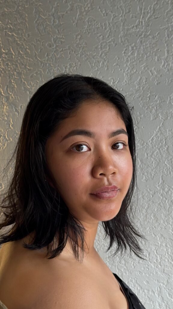 Natural beauty portrait after brow wax and tint near me treatment in Tampa, Florida at Nail Boss Studio.