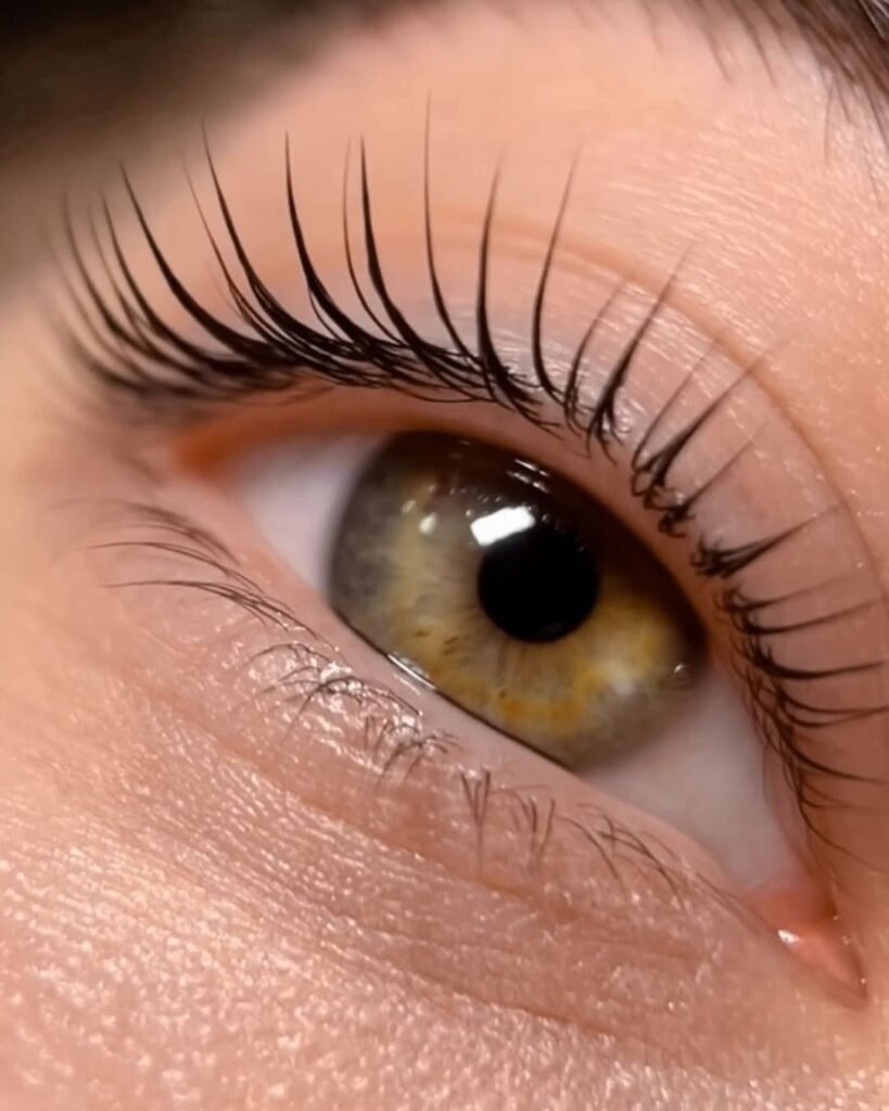 Lash lift Tampa result – naturally lifted eyelashes