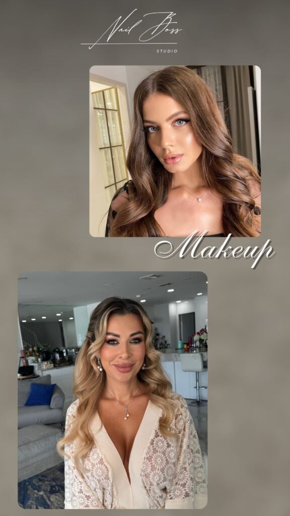 Natural makeup tampa look for photo and video created at Nail Boss Studio Tampa Florida.