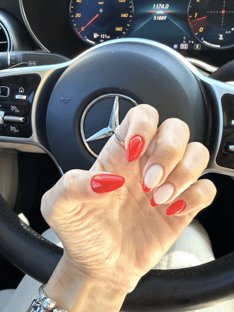 Flawless tampa russian nails with glossy pink finish in Tampa, Florida at Nail Boss Studio