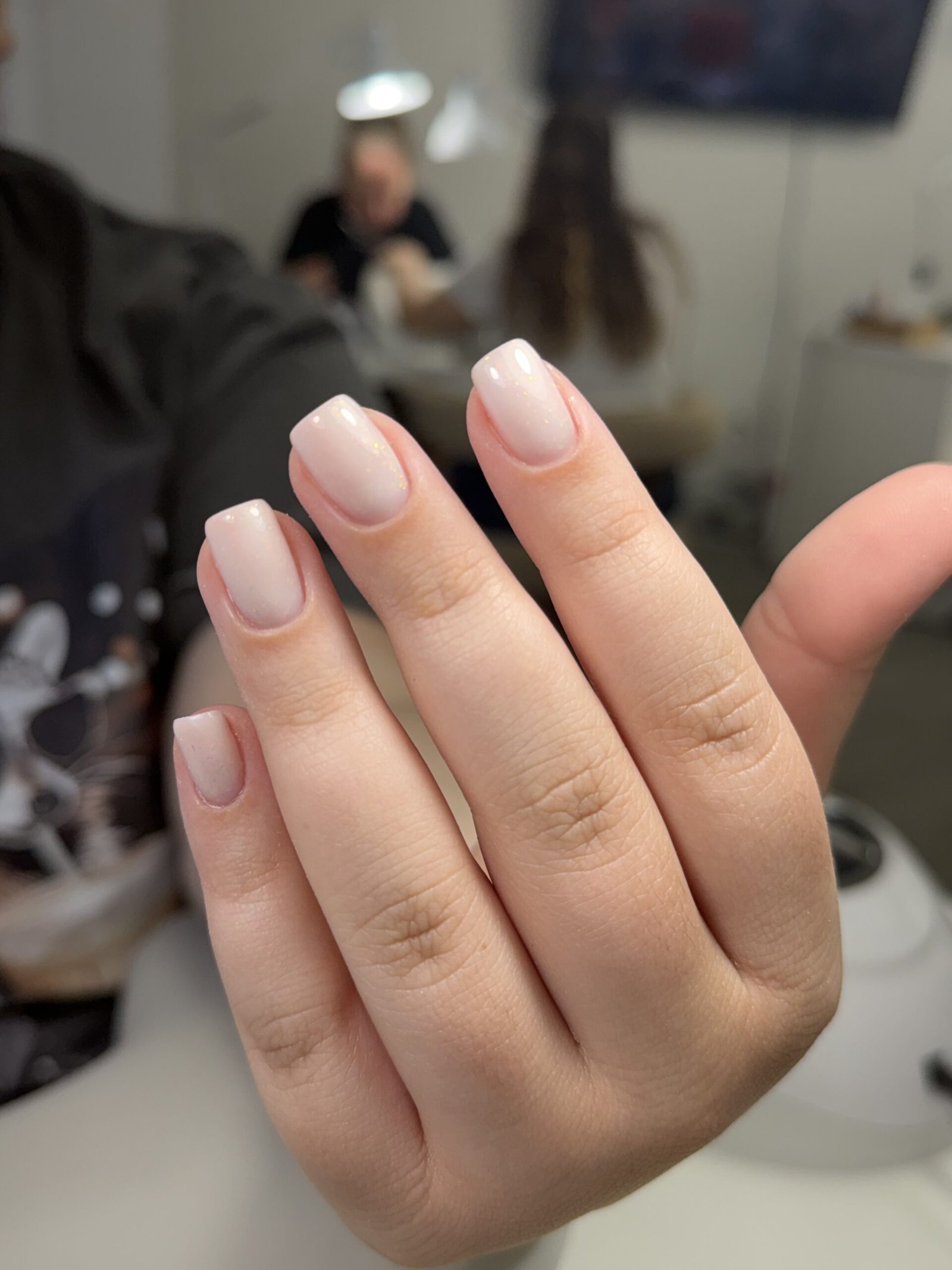 Silver and gray builder gel tampa at Nail Boss Studio in Tampa, Florida