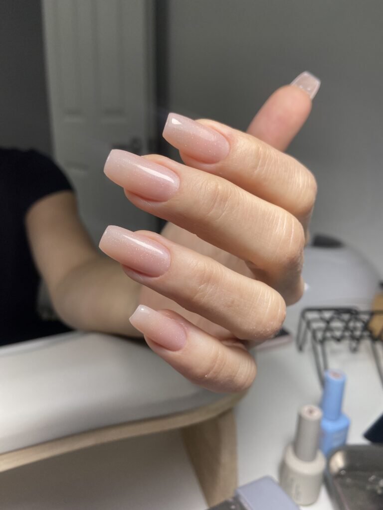 Taupe European Manicure result from Nail Boss Studio in Tampa, Florida