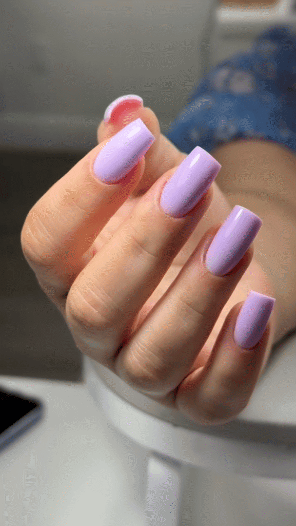 Burgundy hard gel at Nail Boss Studio in Tampa, Florida