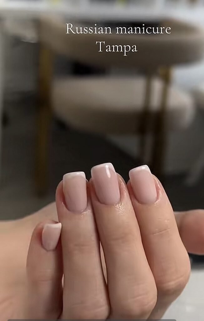 Black Russian Manicure result from Nail Boss Studio in Tampa, Florida