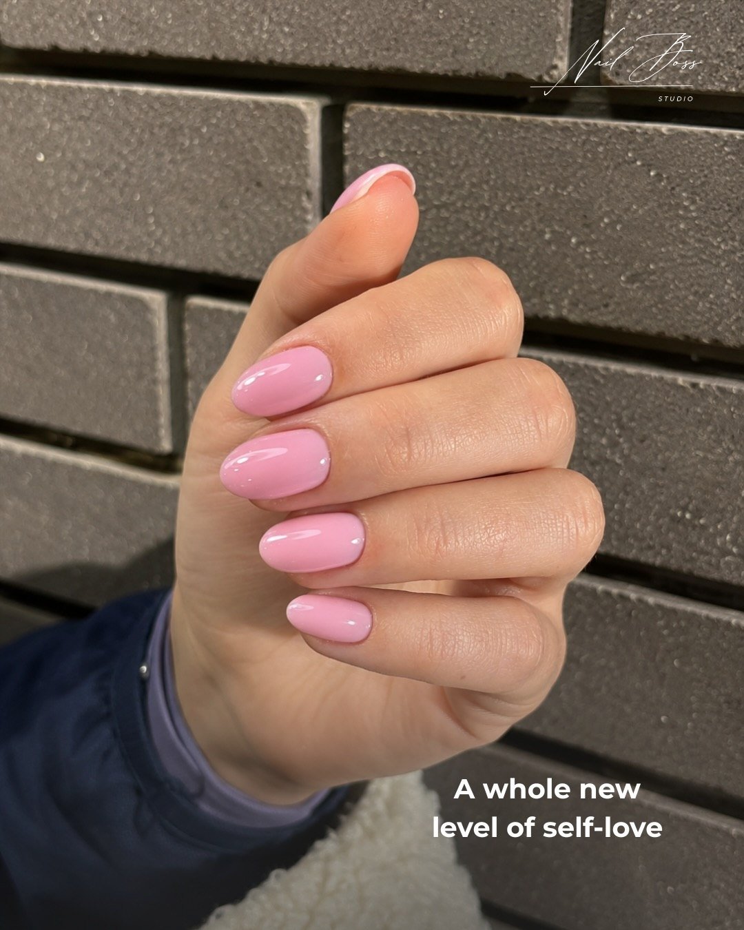 Beige russian nails at Nail Boss Studio in Tampa, Florida