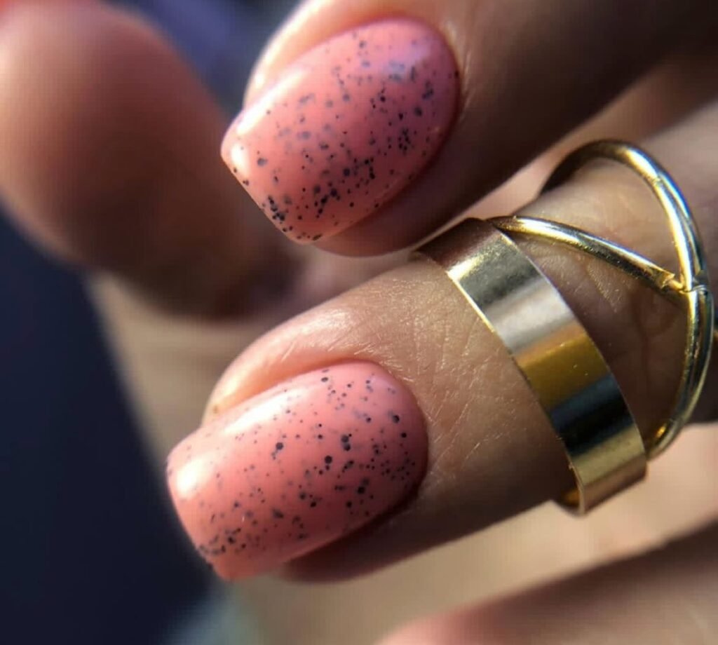 Close-up of burgundy russian nails tampa finished at Nail Boss Studio Tampa